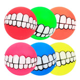 Pet Ball Teeth Silicon Chew Toys for Large Breeds